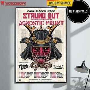 Strung Out East Meets West 2025 Playing Exile Oblivion In Its Poster